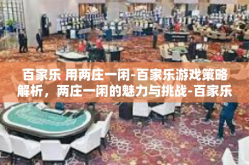 百家乐 用两庄一闲-百家乐游戏策略解析,两庄一闲的魅力与挑战-百家乐 用两庄一闲
