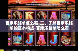百家乐路单怎么看-二、了解百家乐路单的基本构成-百家乐路单怎么看