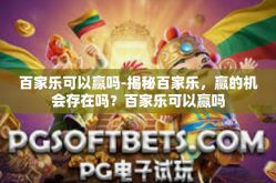 百家乐可以赢吗-揭秘百家乐，赢的机会存在吗？百家乐可以赢吗