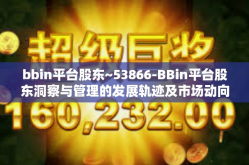 bbin平台股东~53866-BBin平台股东洞察与管理的发展轨迹及市场动向解读 聚焦编号 53866战略启示录-bbin平台股东~53866