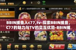 BBIN捕鱼入c77,tv-探索BBIN捕鱼，C77的魅力与TV的交互优势-BBIN捕鱼入c77,tv