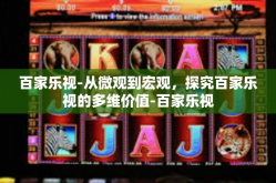百家乐视-从微观到宏观，探究百家乐视的多维价值-百家乐视