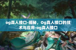 og真人接口-揭秘，Og真人接口的技术与应用-og真人接口