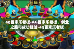 ag百家乐老板-AG百家乐老板，创业之路与成功经验-ag百家乐老板