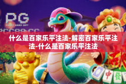 什么是百家乐平注法-解密百家乐平注法-什么是百家乐平注法