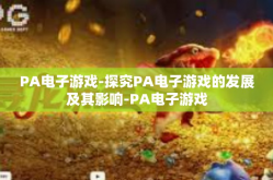 PA电子游戏-探究PA电子游戏的发展及其影响-PA电子游戏
