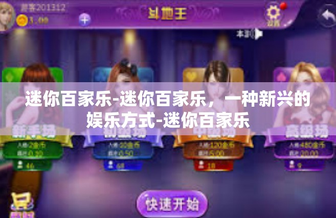 迷你百家乐-迷你百家乐，一种新兴的娱乐方式-迷你百家乐