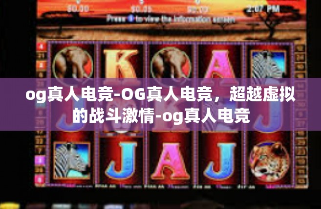 og真人电竞-OG真人电竞，超越虚拟的战斗激情-og真人电竞