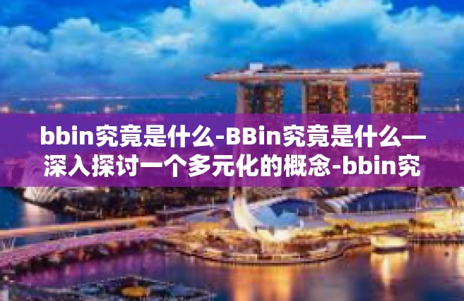 bbin究竟是什么-BBin究竟是什么—深入探讨一个多元化的概念-bbin究竟是什么